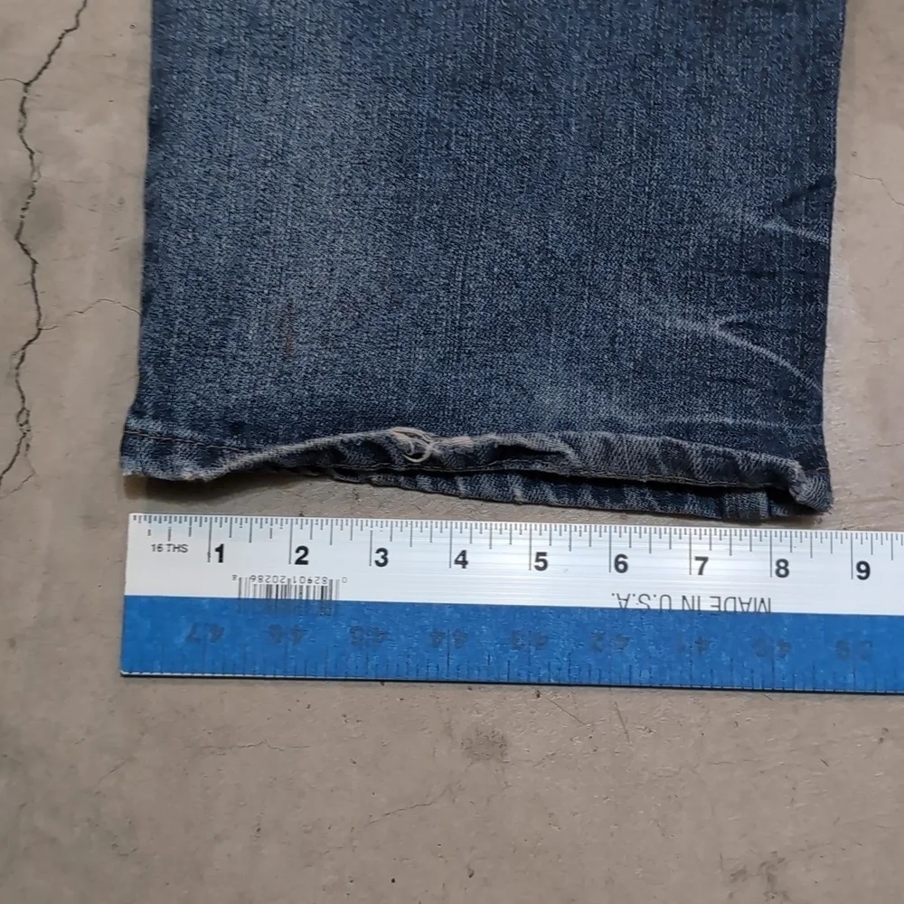 Y2K Phat Farm Jeans Straight Leg Distressed Men's 32x31 Measured Straight Leg